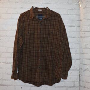 🤎 Basic Editions Classic Fit Flannel · Size XL
